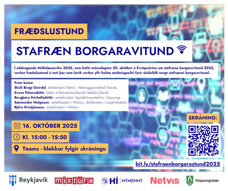 Fræðslustund – Stafræn borgaravitund