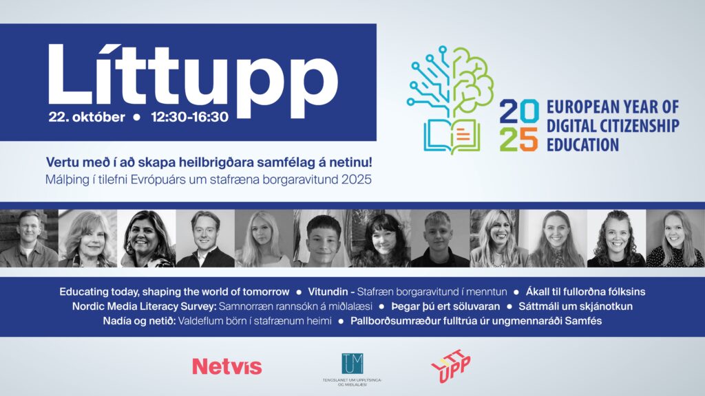 Málþingið Líttupp - Vertu með í að skapa heilbrigðara samfélag á netinu!
