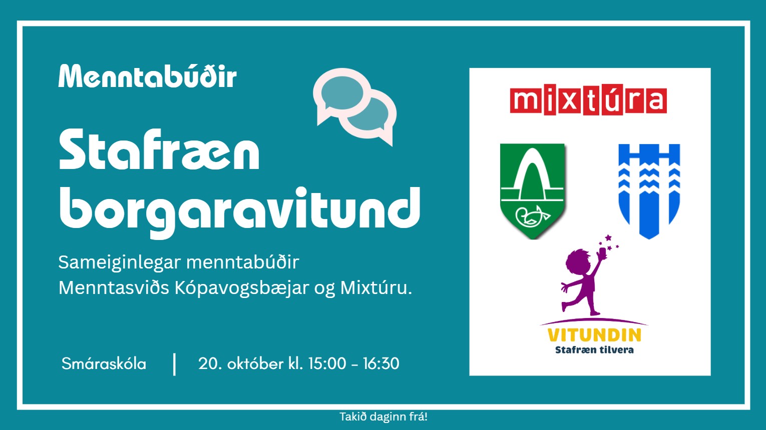 Menntabúðir um stafræna borgaravitund